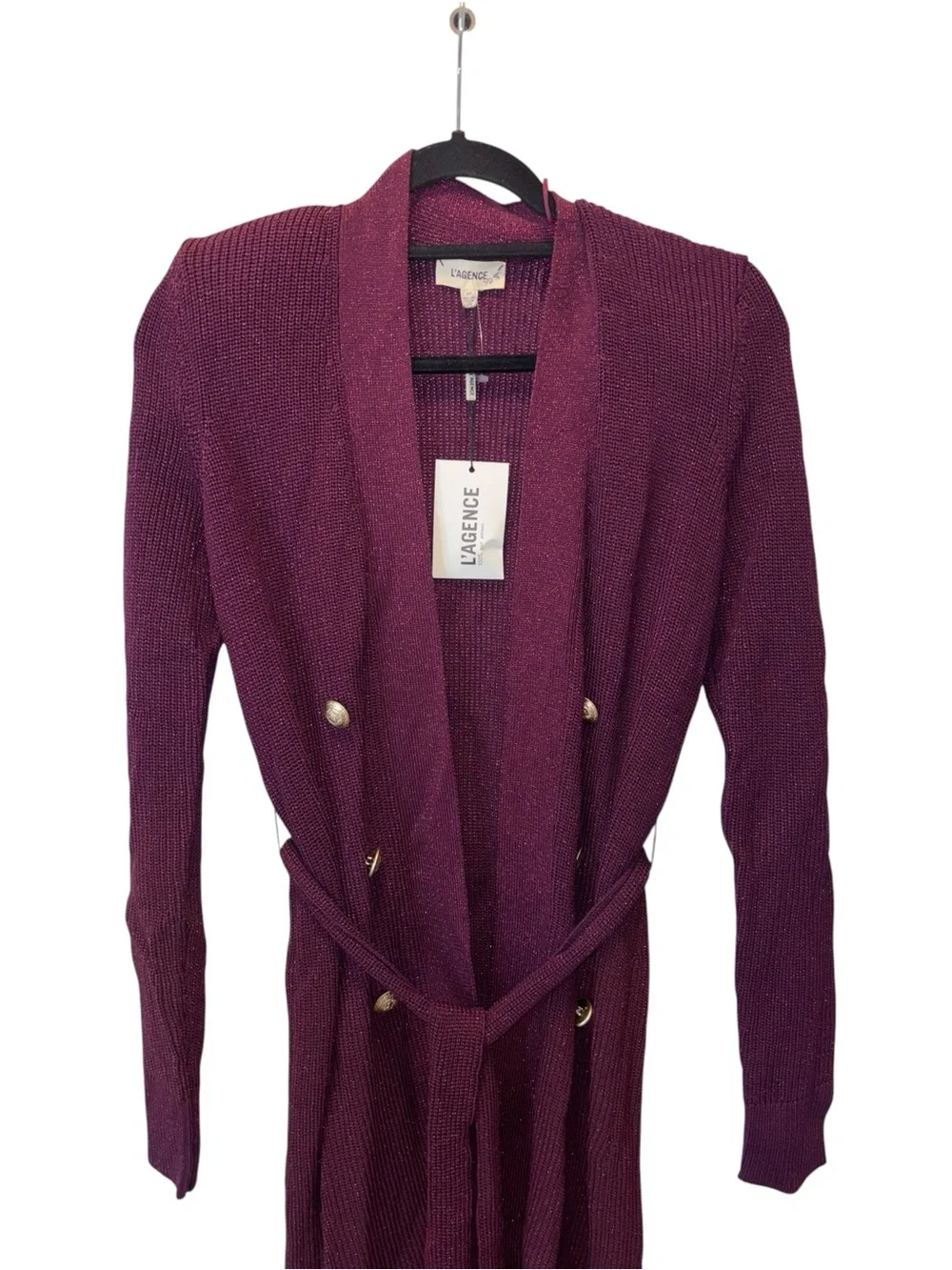 NEW L'agence Noe Double-Breasted Cardigan Small